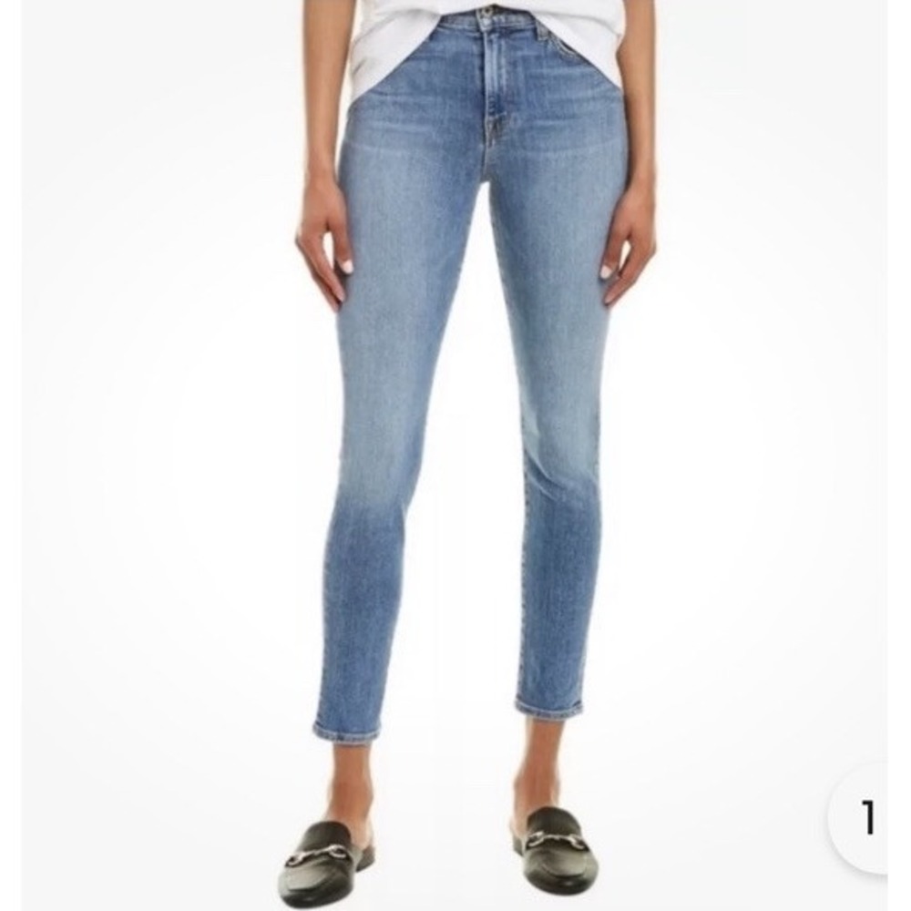 Baldwin Kansas City Jeans Size 29 Karlie High Rise‎ Cropped Skinny in Pure
